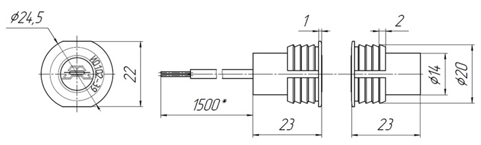 Извещатель охранный ИО 102-39