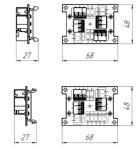 Разветвитель (сплиттер) интерфейсов CAN / DMX512 / M-Bus / Modbus RTU РИ АЯКС