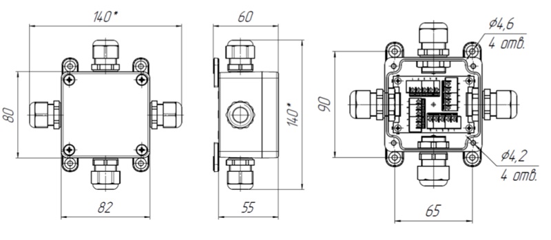Разветвитель интерфейса RS-485/422 ПР АЯКС
