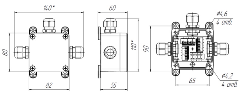 Разветвитель интерфейса RS-485/422 ПР АЯКС